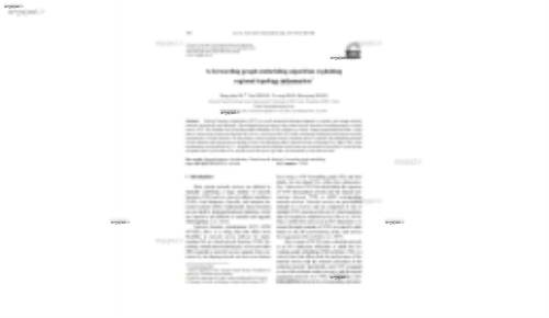 A forwarding graph embedding algorithm exploiting regional topology information*